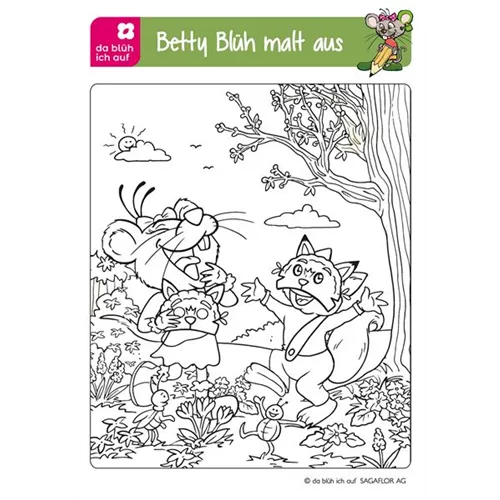 Betty Blüh Ausmalbild 1 25